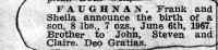 Birth Announcement. Click for larger image.